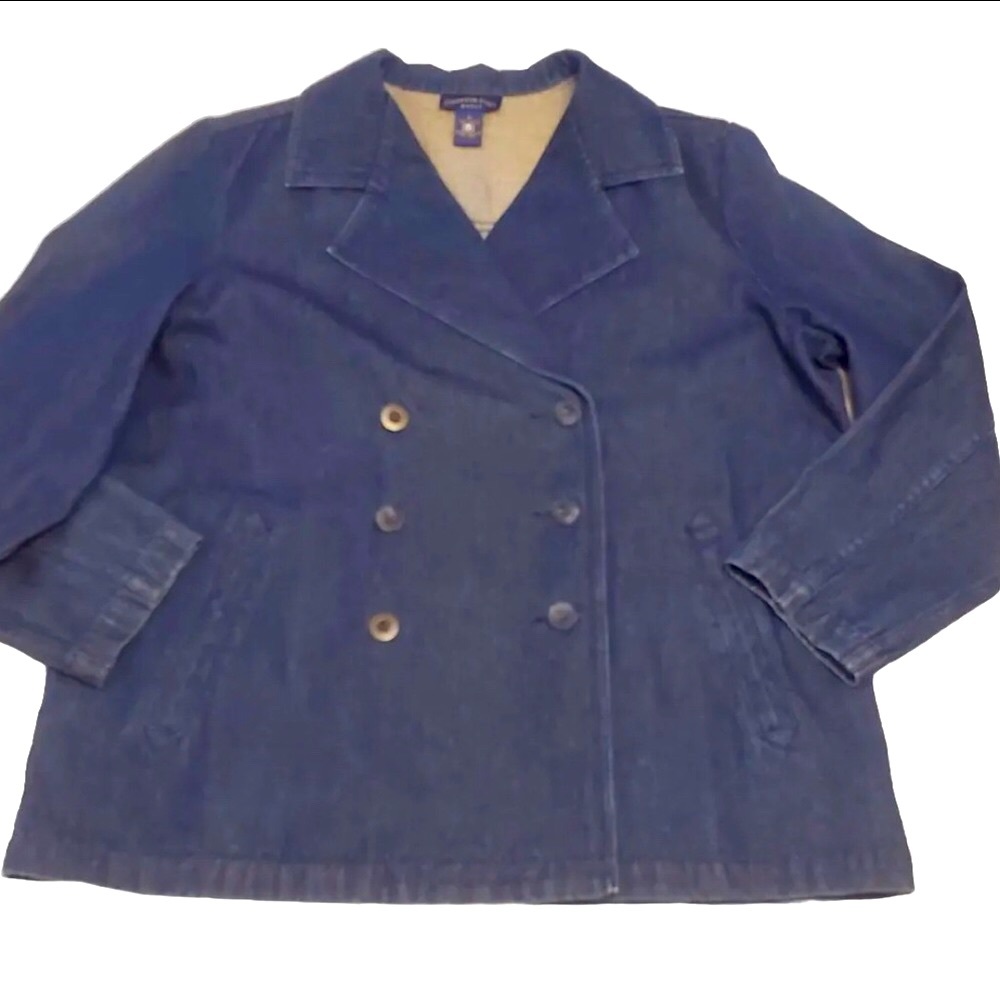 Denim Pea Coat Jean Jacket